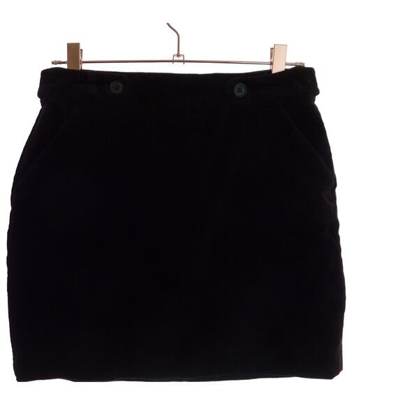 Banana Republic Brown Corduroy Short Skirt Size 0 Finewale Casual Pockets - Picture 5 of 5